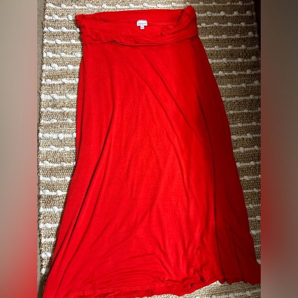 LuLaRoe Womens Red Maxi Shirt - Picture 1 of 1